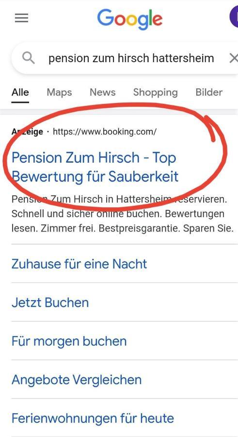 Hotel-Pension Zum Hirsch Hattersheim am Main Luaran gambar